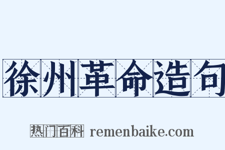 徐州革命造句是什么意思的图片